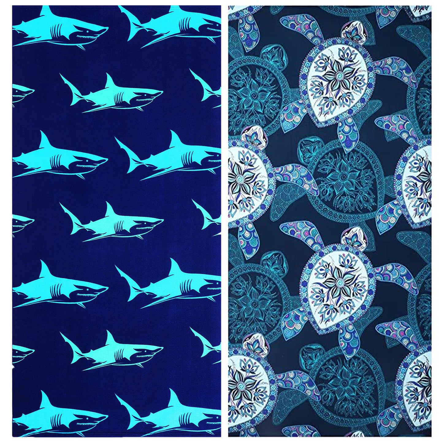 Fuklindy 2 Pack Oversized Beach Towel Clearance , Extra Large Fast Quick Dry Sand Free Proof Mat Travel Stuff Cool Pool Microfiber Towel for Adults Men Women Mom Dad Funny Gift , 74"x36"-Boho Stripe