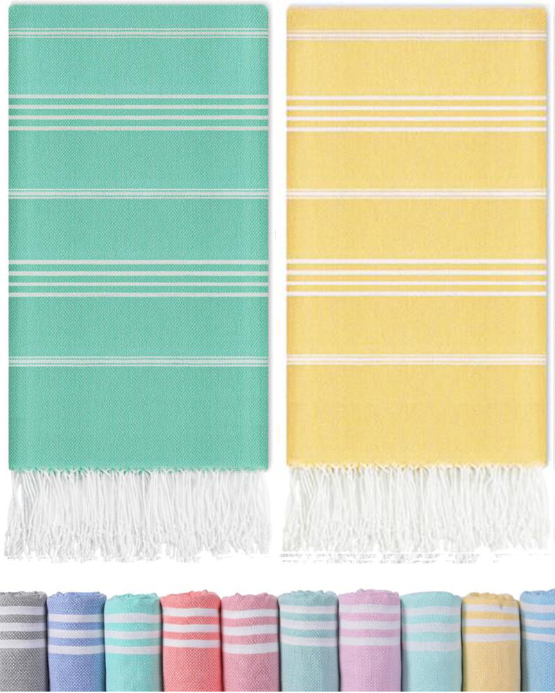 Turkish Beach Towel Oversized Cotton Sand Free Quick Dry Pool Swim Towel Packable Foldable Extra Large Xl Big Beach Towel Adult Vacation Travel Essentials Cruise Accessories Must Haves Clearance
