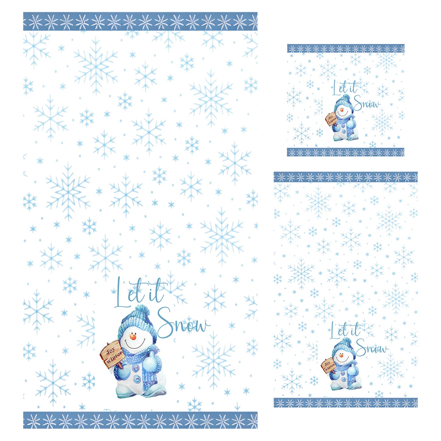 Fuklindy 3 Piece Bathroom Towels Set Christmas Series Bath Hand Towels, 1 Oversized Bath Towel, 1 Hand Towel, 1 Washcloth, Multipurpose for Bathroom, Hotel, Gym, Spa and Beach, Best Christmas Gift