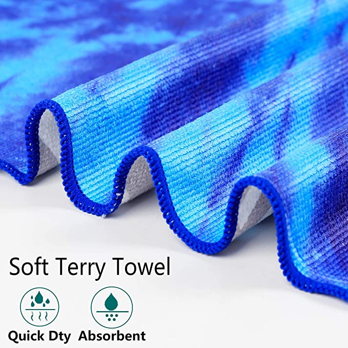 Fuklindy 2 Pack Oversized Beach Towel Clearance , Extra Large Fast Quick Dry Sand Free Proof Mat Travel Stuff Cool Pool Microfiber Towel for Adults Men Women Mom Dad Funny Gift , 74"x36"-Boho Stripe