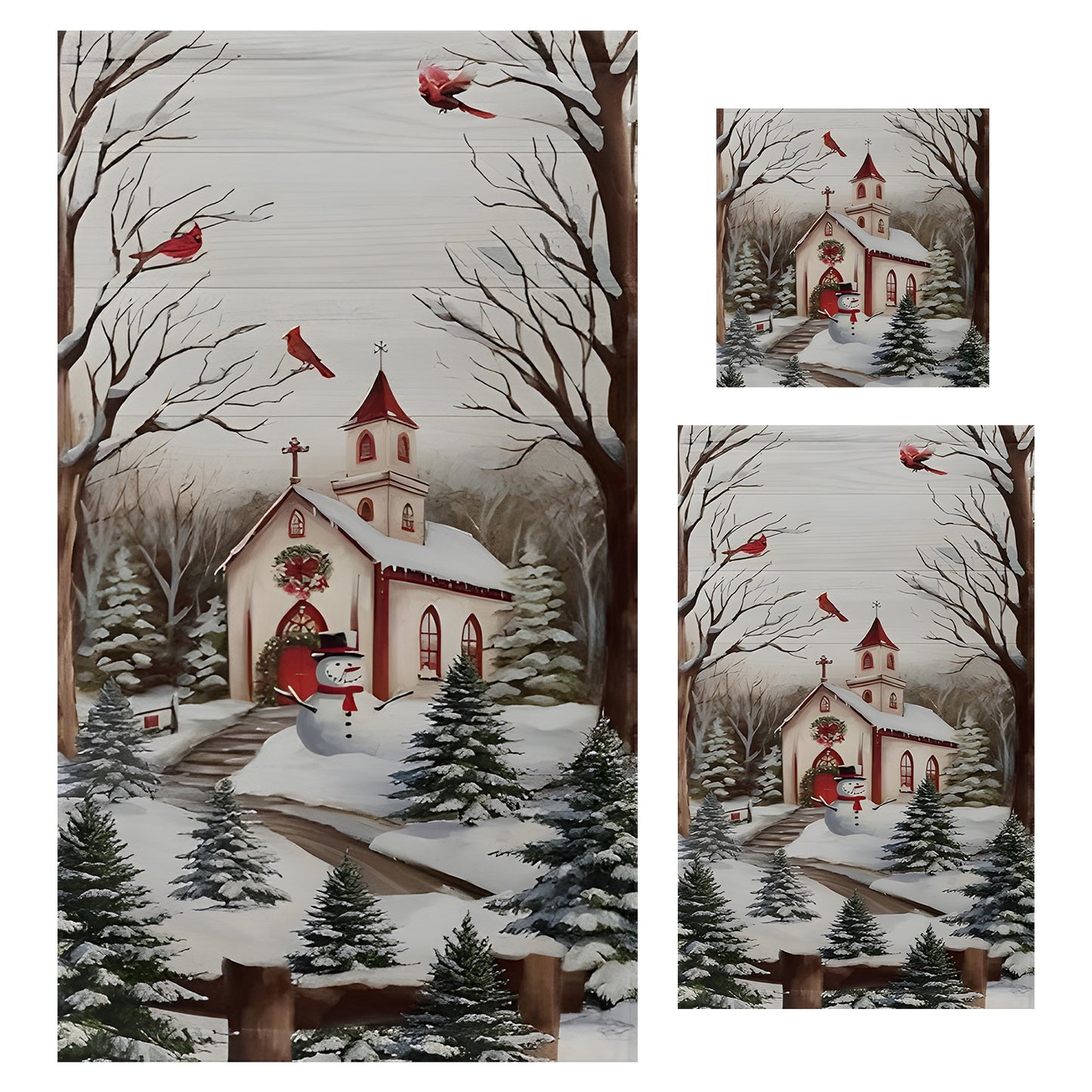 Fuklindy 3 Piece Bathroom Towels Set Christmas Series Bath Hand Towels, 1 Oversized Bath Towel, 1 Hand Towel, 1 Washcloth, Multipurpose for Bathroom, Hotel, Gym, Spa and Beach, Best Christmas Gift
