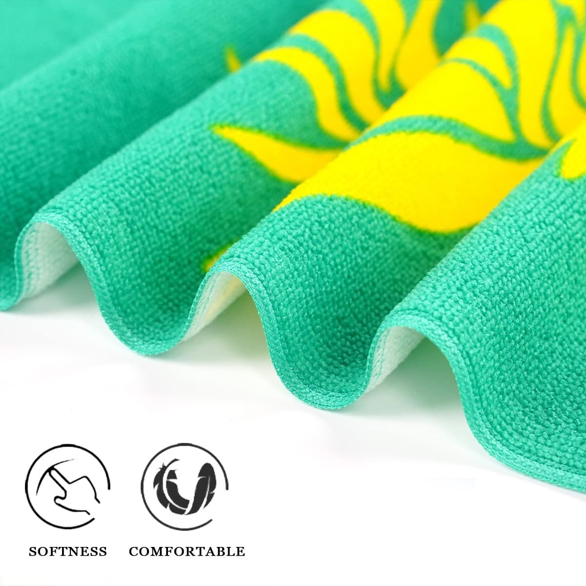 4 Packs Oversized Beach Towel Set, 36 x 72 in XL Extra Large Big Soft Pool Swim Travel Towels Blanket for Adult Women Men Camping Cruise Lounge Cover Gift Shark Turtle